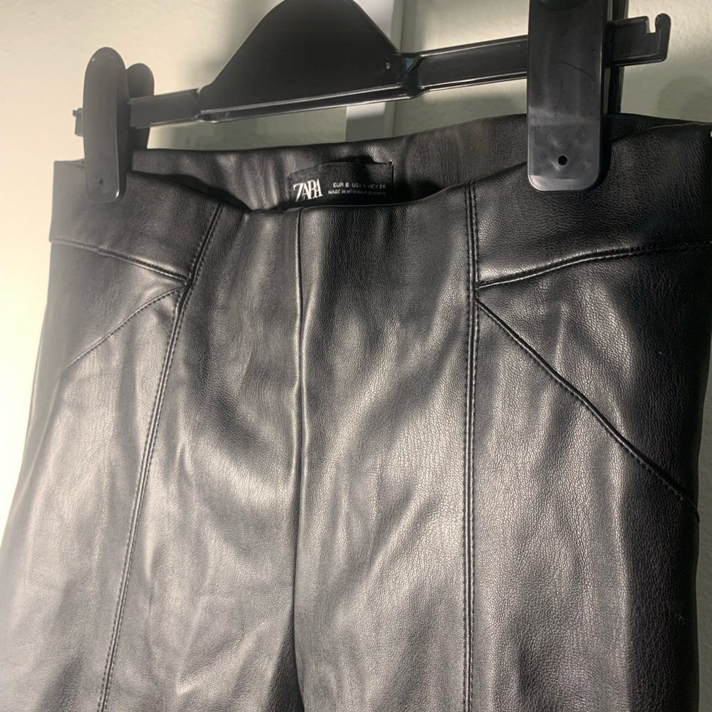 NEW Black Pleather Small Pants